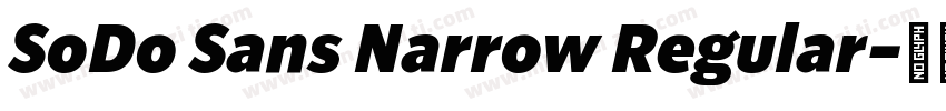 SoDo Sans Narrow Regular字体转换
